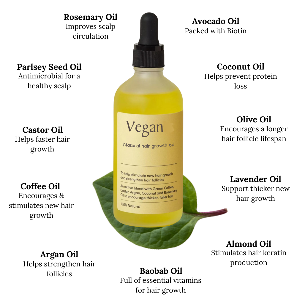 Houdini Natural Vegan Hair Growth Oil